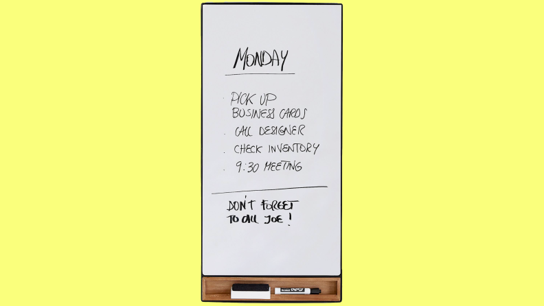 Product shot of the Trenton whiteboard from Pottery Barn.