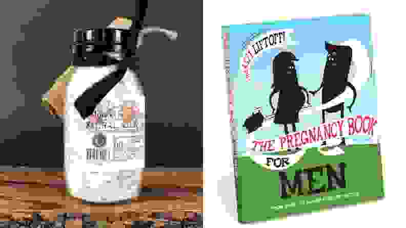 Modern Skyn milk bath and The Pregnancy Book for Men