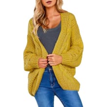 Product image of Astylish Women's Open Front Chunky Knit Cardigan Sweater