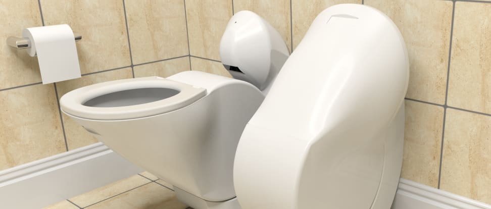 Futuristic Toilet Folds Up To Save You Space Reviewed