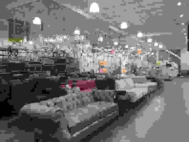 Tons of couches at Homesense