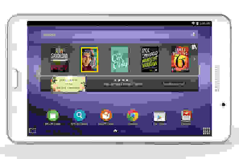 An image render of the Samsung Galaxy Tab 4 Nook.