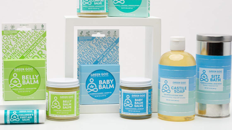 Green Goo's pure castile soap is an earth-friendly addition to bath time.