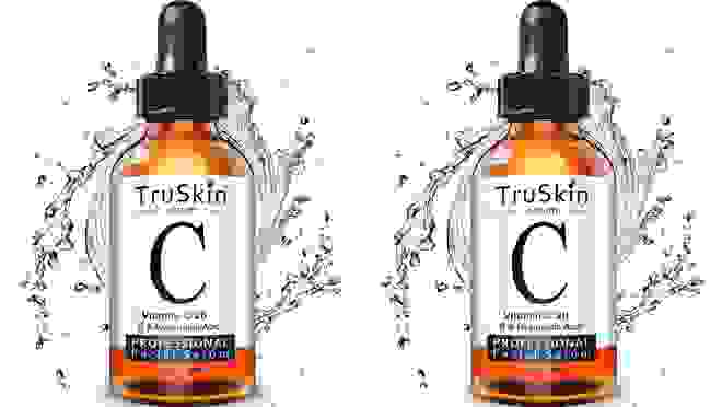 Vitamin C serum bottles