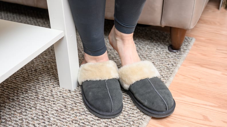 best women's hard sole slippers