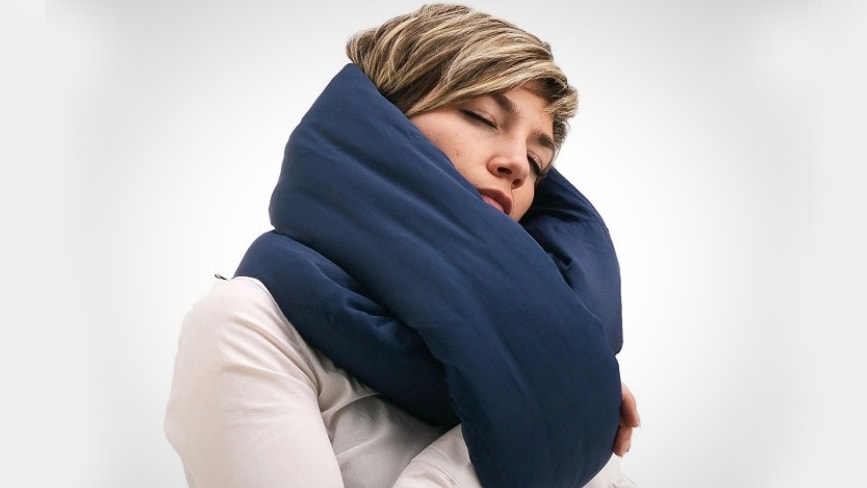 airplane neck pillow scarf