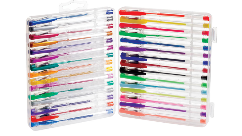A set of colorful gel pens may help get teens excited for learnin
