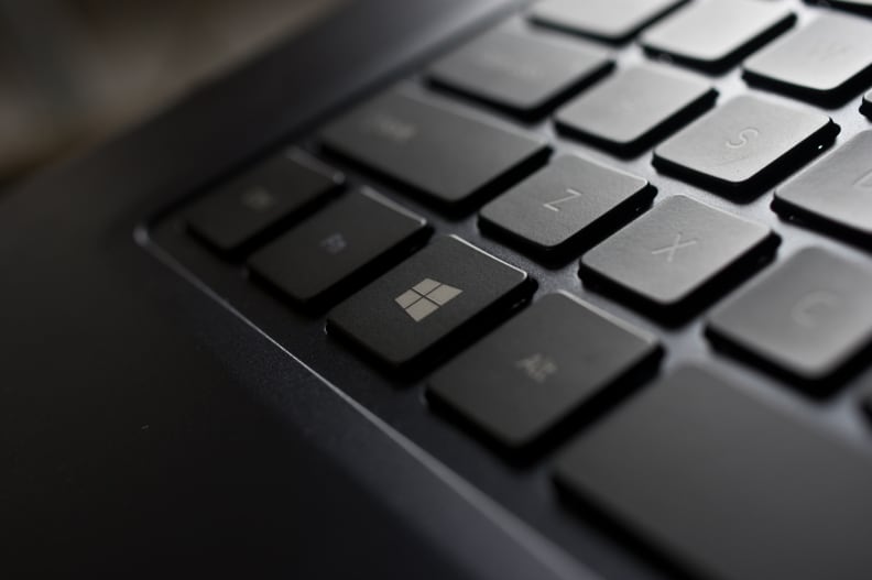 A photograph of the Samsung ATIV Book 9 2014 Edition's Windows key.