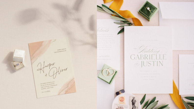 Wedding invites.