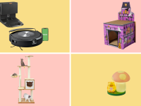 iRobot Roomba, Cardboard Cat House, Cat Tree, Cat lamp