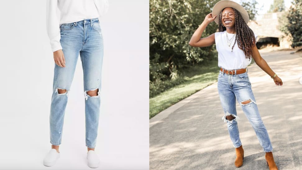 straight-leg jeans