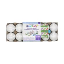 Product image of White Plastic Crafting Eggs, 12ct. by Creatology