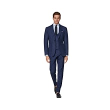 Product image of Suitsupply Mid Blue Three-Piece Tailored Fit Havana Suit