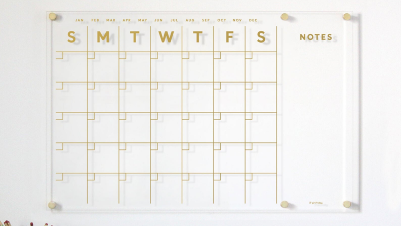 lucite calendar