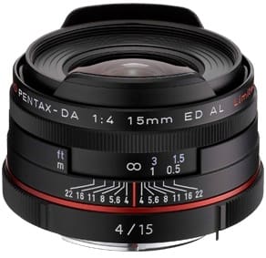 Product Image - Pentax HD Pentax DA 15mm f/4 ED AL Limited