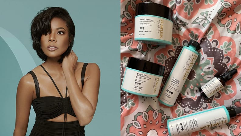 Gabrielle Union poses with short, straight hair.