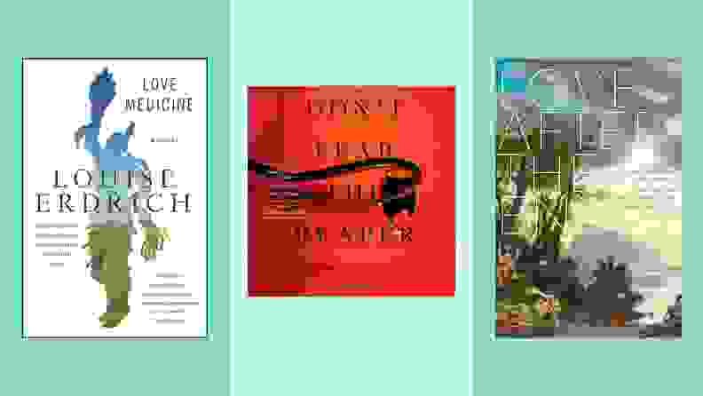 Covers of three books by Native American authors Louise Erdrich, Stephen Graham Jones, and Joshua Whitehead.