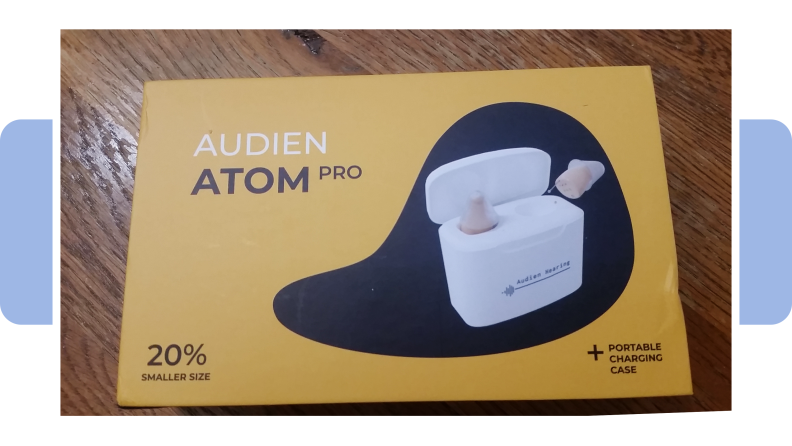 A photo of the Audien Atom Pro box
