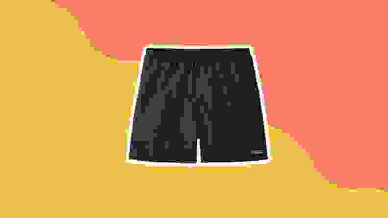 black lounge shorts