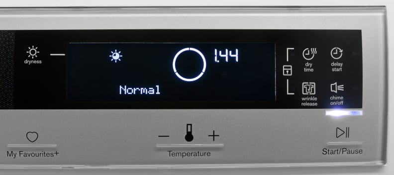 The Electrolux EIED200QSW's controls are very easy to read, but could be more responsive.