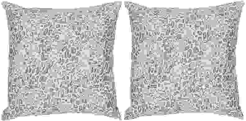 A cozy, stylish leopard print throw pillow