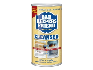 Stainless steel polish products from Weiman, Therapy and Bar Keepers Friend