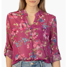 Product image of KUT from the Kloth Jasmine Chiffon Button-Up Shirt