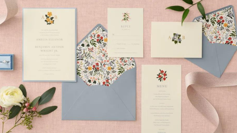 rifle paper co. wedding invitation suite