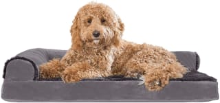 Product image of Furhaven Deluxe Chaise Lounge Dog Bed - Plush & Velvet
