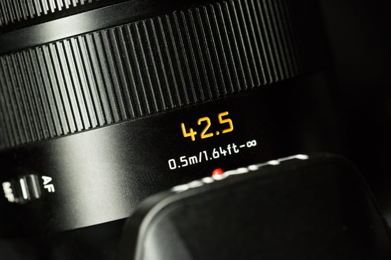 On Micro Four Thirds cameras, this 42.5mm lens behaves like an 85mm lens would on a full-frame camera.
