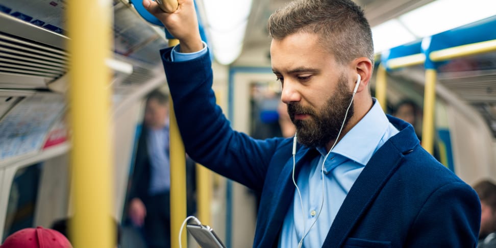 A solid pair of headphones is a must-have for long commutes.