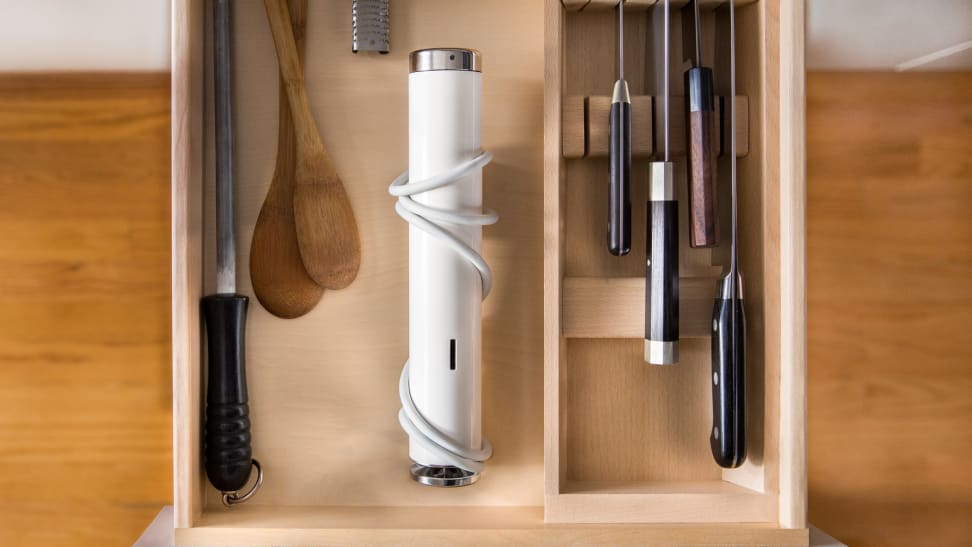 ChefSteps Joule in kitchen drawer