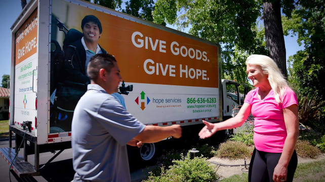 Hope Services Furniture Donation Truck
