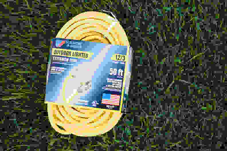 U.S. Wire and Cable, 50-foot outdoor extension cord.