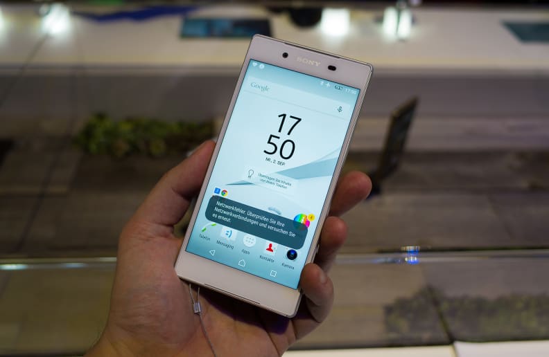 The Z5's screen is bright and colorful, and looks plenty sharp even in 1080p.