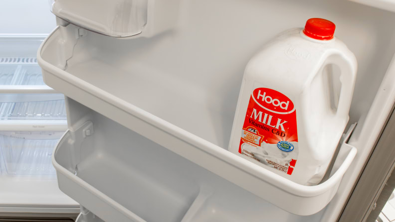 Gallons of milk fit in the door bins