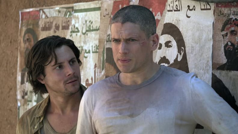 Augustus Prew and Wentworth Miller in Prison Break.
