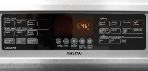 Oven Controls Photo