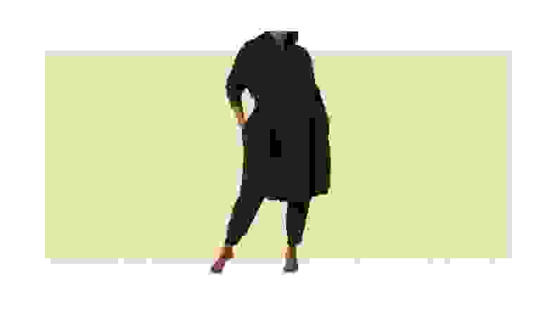 woman wearing black robe