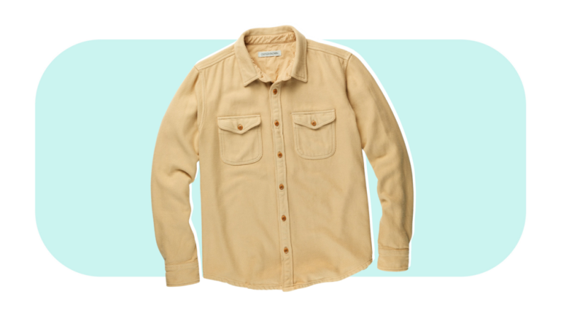 A yellow men’s jacket.