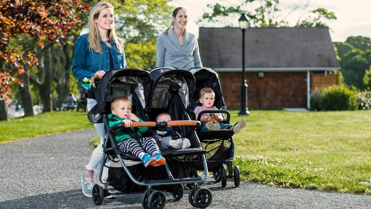 thin double stroller