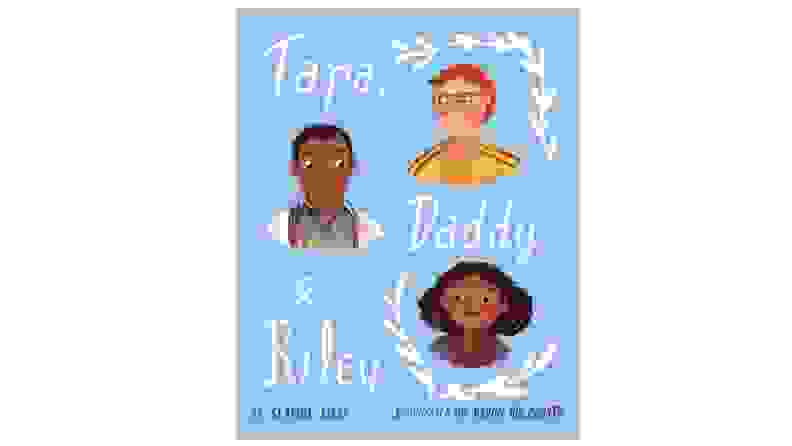 Illustration of a girl and her two dads