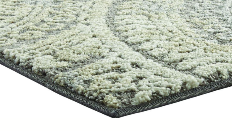 A gray Home Decorators Collection rug