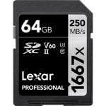 Product image of Lexar 64GB Professional 1667x UHS-II