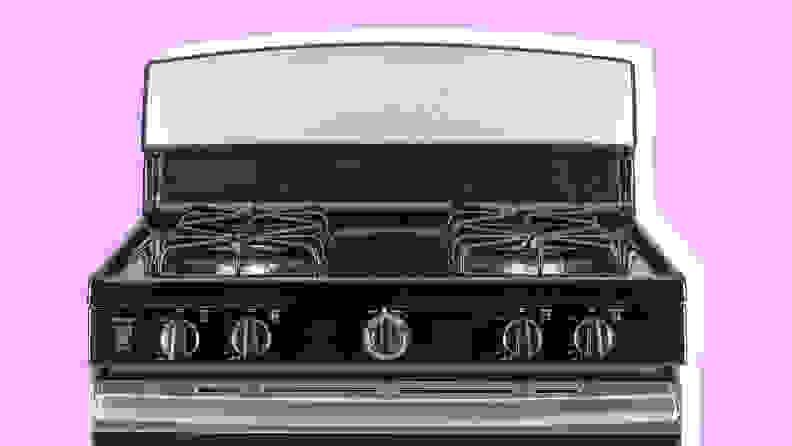 The rangetop of the gas range