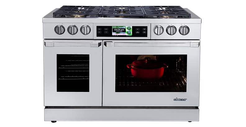 Dacor Discovery iQ high-end 48-inch Dual-Fuel Range