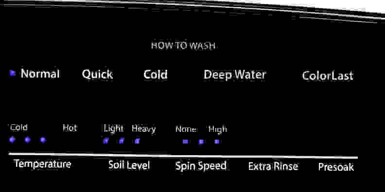 With the How to Wash options, you can quickly wash a load of whites.