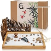 Zen Garden Kit for Desk, Mini Sand Tray Therapy Kit, Japanese Zen Garden  Decor for Office Desktop, Zen Meditation Buddha Gifts for Women Men
