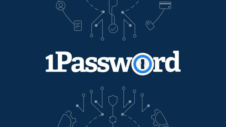 Logo of the 1Password manager interface.