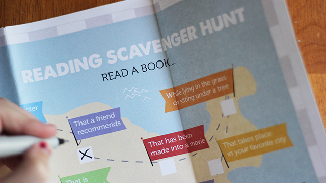 Their favorite books can provide plenty of scavenger hunt inspiration.